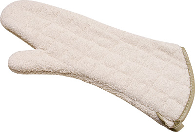 OVEN MITT, TERRY CLOTH, 17