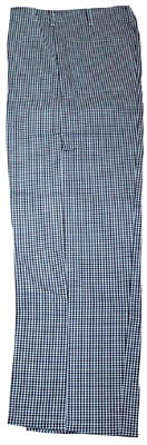CHEF PANT, BLACK & WHITE, 36