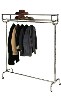 [ COAT RACK, CHROME, DOUBLE, 36"L X 74"H ]