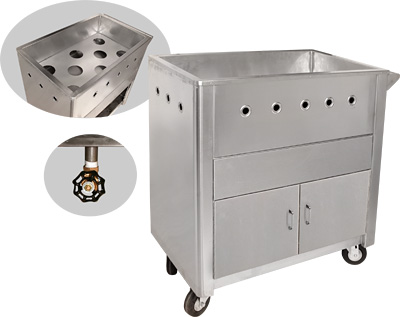 [ DIMSUM STEAM TROLLEY W DOOR -  ]