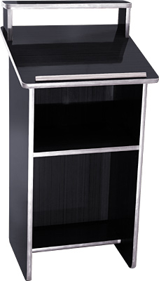 Maitre D Stand Formica Black Color Restaurant Equipment And