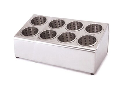 [ FLATWARE CYLINDER HOLDER,S/S,8 ]
