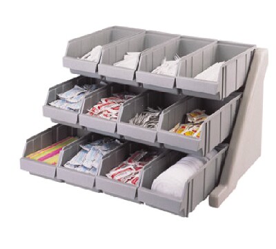 [ ORGANIZER ,RACK W/ 12 BINS - T ]