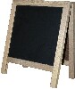 [ MENU CHALK BOARD,A-FRAME,12" X 14" BLACK ]