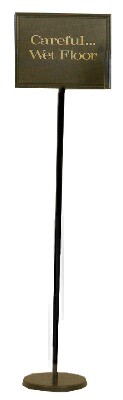 [ SIGN & SIGN STAND, BLACK, 59
