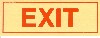 [ SIGN,GOLDEN PLASTIC,"EXIT" 3" X 8" ]