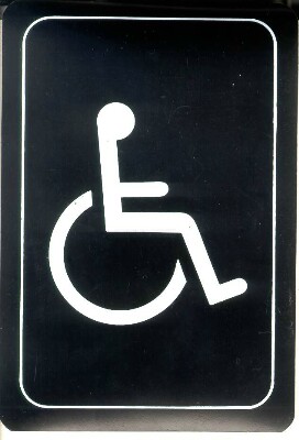 [ SIGN,PLASTIC, ACCESSIBLE, 4-1/ ]