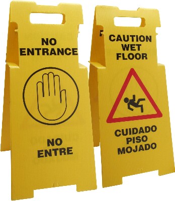 [ SIGN,WET FLOOR CAUTION, PAPER  ]