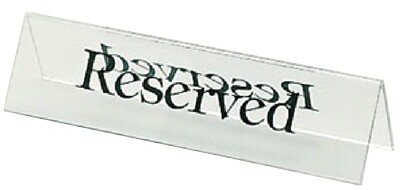 [ SIGN,TABLE TOP, CLEAR, 