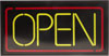 [ SIGN,  LITE, "OPEN", 26"W X 15"H ]