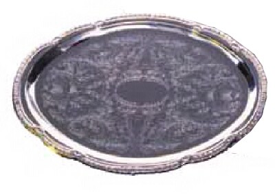 [ SERVICE TRAY,CHROME,OVAL, 17-3 ]