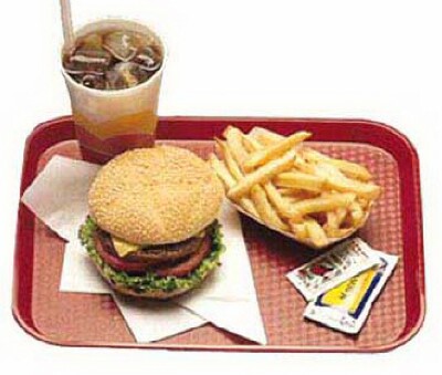 [ FAST FOOD TRAY, PLASTIC, 10