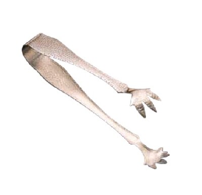 [ ICE TONG,CLAW STYLE,S/S,6-1/4