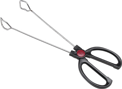 [ SCISSOR TONG, PLASTIC HANDLE,  ]