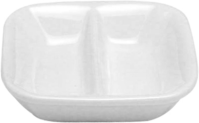 [ CAMEO, WHITE, DIVIDED DISH, 3
