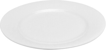 [ CAMEO, WHITE, ROUND PLATE,  6- ]