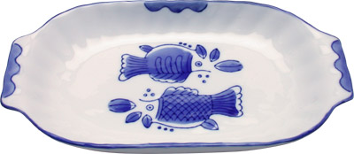 [ BLUE CARP, PLATTER, RECT, 10