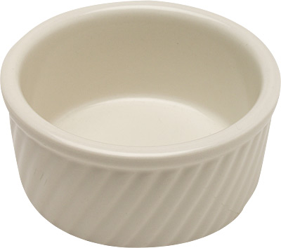 [ RAMEKIN, PORCELAIN, SWIRL SIDE ]