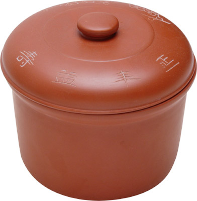 STEW POT, BROWN CERAMIC TTCPS002