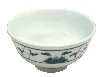 [ TATTONG, BLUE LOTUS, RICE BOWL, 4" ]