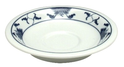 [ TATTONG, BLUE LOTUS, SAUCER, 6 ]