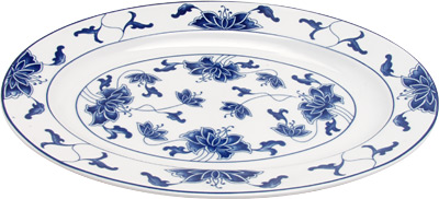[ TATTONG, BLUE LOTUS, OVAL PLAT ]