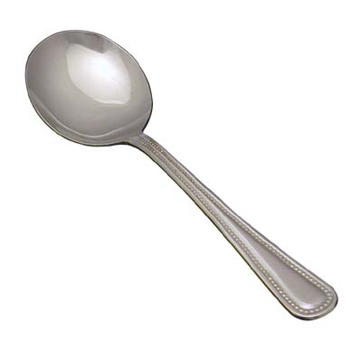 [ BOUILLON SPOON, DOTS PATTERN - ]