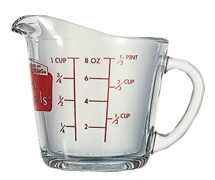 [ 55175R MEASURING CUP, GLASS, 8 ]