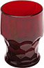 [ BEVERAGE GLASS, RUBY, 3" D X 4-1/8"H ]