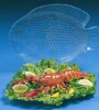 [ 8010944 SEAFOOD PLATTER, GLASS, 15" ]