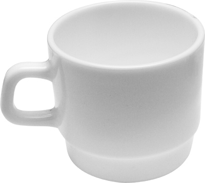 [ 0625269 CUP, WHITE, GLASS, 7-1 ]
