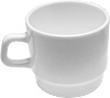 [ 0625269 CUP, WHITE, GLASS, 7-1/2 OZ. ]