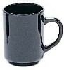 [ 7964016 MUG, BLACK, GLASS, 8-1/2 OZ ]