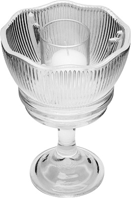 [ 68377 CANDLE LAMP, GLASS - TTG ]