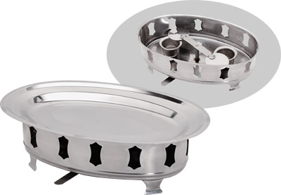 [ FONDUE FISH POT, S/S, 16