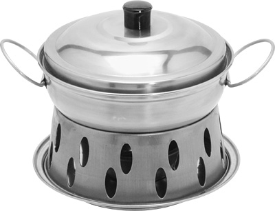 [ FONDUE POT SET, S/S,  6.5