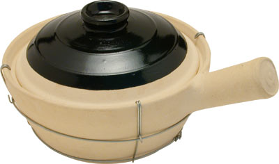 [ FIRE POT, CERAMIC, 1 HANDLE, W ]