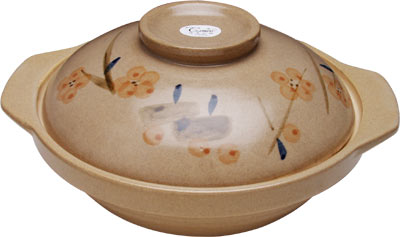 [ FIRE POT, CERAMIC, CAMEO,  8.5 ]