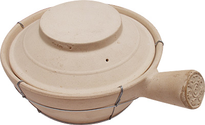 [ FIRE POT, CERAMIC, 1 HANDLE, W ]