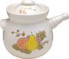 [ SOUP POT, CERAMIC, 1-HANDLE, NO.075, 6"D ]