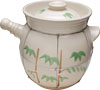 [ SOUP POT, CERAMIC, 1-HANDLE, WIRE, 9.2"D ]