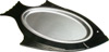 [ SIZZLING PLATTER SET,S/S,FISH,13.25"X8" ]