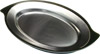 [ SIZZLING PLATTER SET,S/S,LEAF, 9.5"X6.25 ]