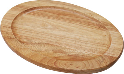 [ SIZZLING HOLDER, WOOD, OVAL, 1 ]