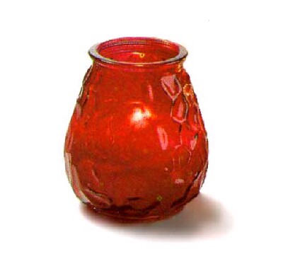 [ CANDLE,60 HOURS.IN GLASS W/NET ]