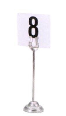 [ NUMBER/CARD STAND, S/S ROD, 8