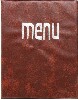 [ MENU COVER, 8-3/4"X14-1/4", BROWN ]