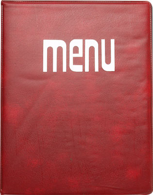 [ MENU COVER, 9-1/4