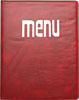 [ MENU COVER, 9-1/4"X12", RED ]