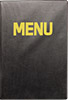 [ MENU COVER, 8-1/4"X12", BLACK ]